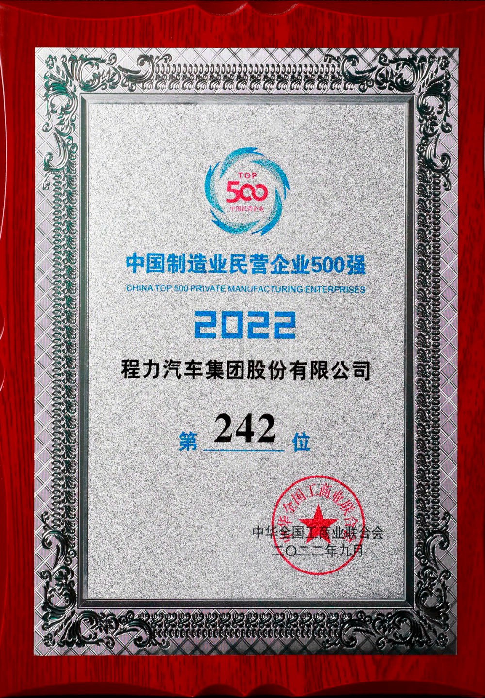 中国制造业民营企业500强